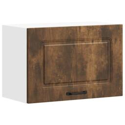 Berkfield Home Kitchen Wall Cabinet Kalmar Smoked Oak Engineered Wood in Brown - thumbnail 3