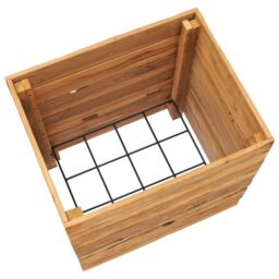 Berkfield Home Raised Bed 50x40x55 cm Solid Wood Teak & Steel in Brown - Size: 50 x 40 x 55 cm - thumbnail 5