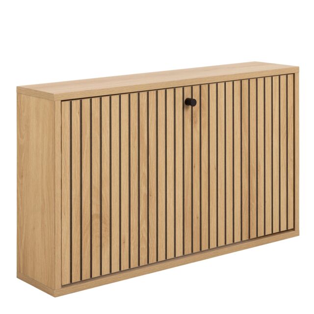 Furniture To Go Albany Shoe Cabinet 1 Flip Down Door In Oak in Light Brown - image 1
