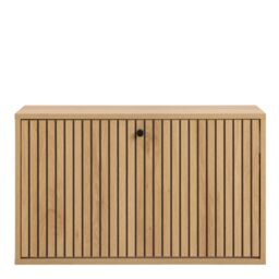 Furniture To Go Albany Shoe Cabinet 1 Flip Down Door In Oak in Light Brown - thumbnail 2