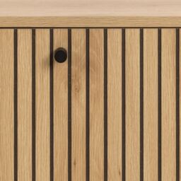 Furniture To Go Albany Shoe Cabinet 1 Flip Down Door In Oak in Light Brown - thumbnail 7