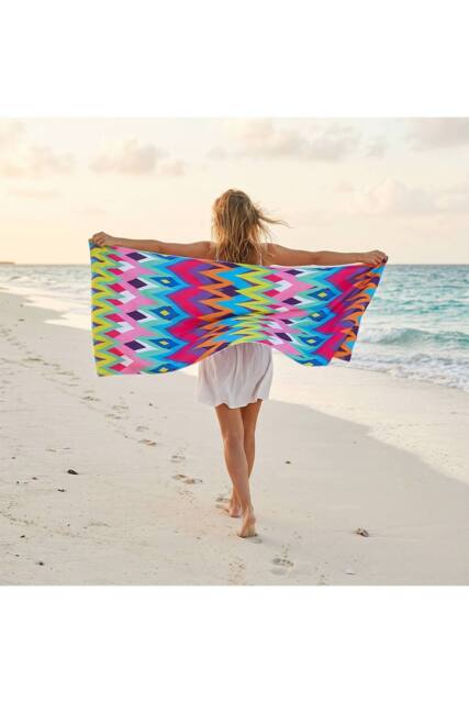 Living and Home Lightweight Large Microfibre Beach Towel - image 1