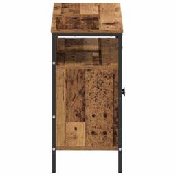 Berkfield Home Bathroom Sink Cabinet Old Wood 80x30x60 cm Engineered Wood in Brown - Size: 80 x 30 x 60 cm - thumbnail 7