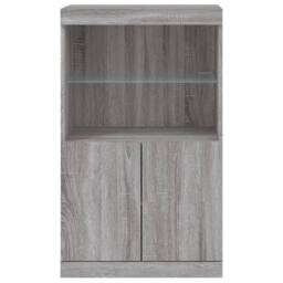 Berkfield Home Sideboard with LED Lights Grey Sonoma 60.5x37x100 cm - thumbnail 6