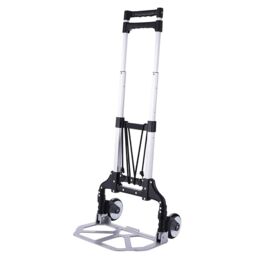 Xample 80KG Heavy Duty Lightweight Folding Hand Sack Trolley Truck Barrow Cart Wheel in Silver