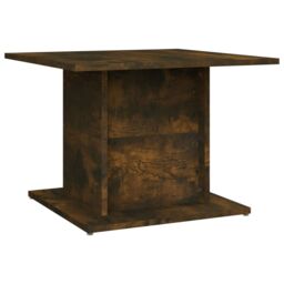 Berkfield Home Coffee Table Smoked Oak 55.5x55.5x40 cm Engineered Wood in Brown - thumbnail 2