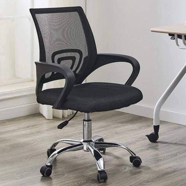 EONLION Black Office Chair Swivel Adjustable Height - Size: 100 cm - image 1