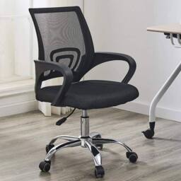 EONLION Black Office Chair Swivel Adjustable Height - Size: 100 cm