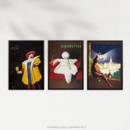 Artery8 Set of 3 Cappiello Vintage Adverts French Alcohol Wall Art Prints in Brown - Size: A3 - thumbnail 5