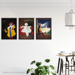 Artery8 Set of 3 Cappiello Vintage Adverts French Alcohol Wall Art Prints in Brown - Size: A3 - thumbnail 3