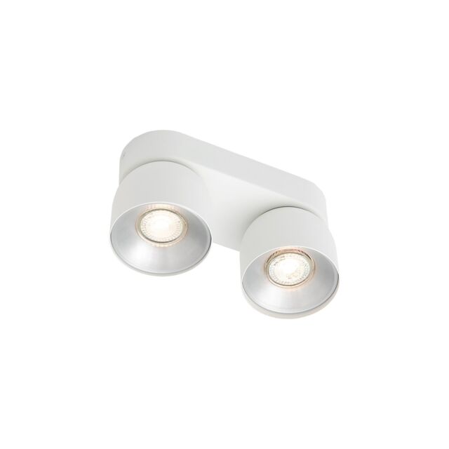 Nordlux Vintage Indoor Spot Light White Metal GU10 Gold Inner - Mains Powered, IP20