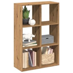 Berkfield Home Room Divider Bookcase Artisan Oak 69.5x29x103.5 cm Engineered Wood in Brown - thumbnail 1