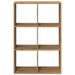 Berkfield Home Room Divider Bookcase Artisan Oak 69.5x29x103.5 cm Engineered Wood in Brown - thumbnail 5