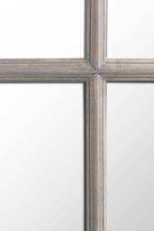 nielsen Austin Large Rustic Wooden 9 Pane Window Mirror 95 x 65cm in Grey - Size: 95 x 65 cm - thumbnail 3