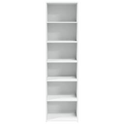 Berkfield Home Highboard White 50x41x185 cm Engineered Wood - Size: 50 x 41 x 185 cm - thumbnail 4