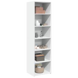 Berkfield Home Highboard White 50x41x185 cm Engineered Wood - Size: 50 x 41 x 185 cm