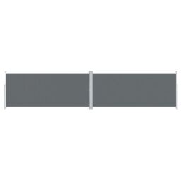 Berkfield Home Retractable Side Awning Anthracite 220x1000 cm in Black - thumbnail 2