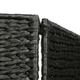 Berkfield Home 5-Panel Room Divider Black 193x160 cm Water Hyacinth - thumbnail 5