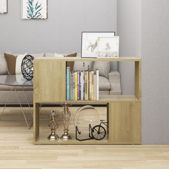 Berkfield Home TV Cabinet Sonoma Oak 80x24x63 cm Engineered Wood in Brown - Size: 80 x 24 x 63 cm - image 1