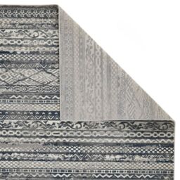 The Rug Shop UK Grey Modern Striped Easy To Clean Latex Back Area Rug - Size: 240 cm x 340 cm - thumbnail 5