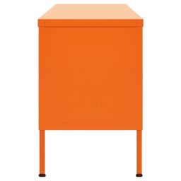 Berkfield Home TV Cabinet Orange 105x35x50 cm Steel - Size: 105 x 35 x 50 cm - thumbnail 4