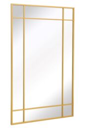 "MirrorOutlet Gold Contemporary Wall & Leaner Garden Mirror 71""x 43"" 180x110cm - Size: 1 Pack" - thumbnail 4