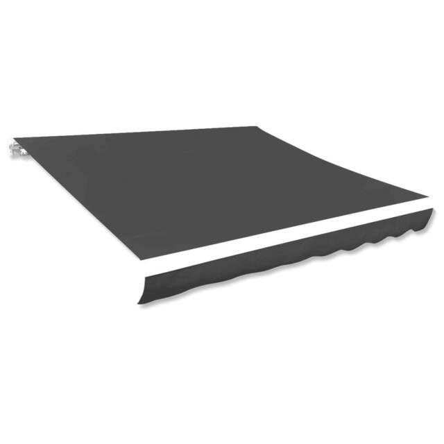 Berkfield Home Awning Top Sunshade Canvas Anthracite 500x300 cm in Black - image 1