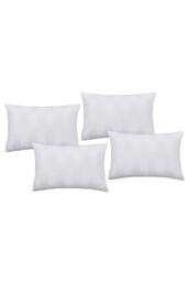 Catherine Lansfield 'So Soft Satin Stripe' Standard Pillowcase Pack of 4 in White - Size: Standard Pillow Case - thumbnail 3