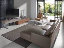 Angel Cerda Mink Leatherette Armchair with Chrome Legs in Tan - thumbnail 4