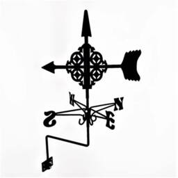 FenceArt Traditional Weathervane Arrow - Steel - L39 x W41 x H83 cm - Black - thumbnail 5