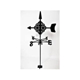 FenceArt Traditional Weathervane Arrow - Steel - L39 x W41 x H83 cm - Black - thumbnail 3