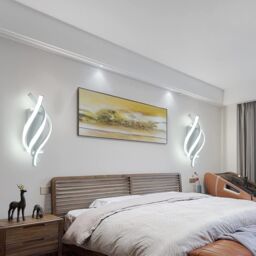 COMELY Modern LED Wall Lamp, 22W LED Wall Lights Indoor, White, 6500K in White - thumbnail 5