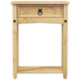 Berkfield Home Console Table Corona 55x35x73 cm Solid Wood Pine in Brown - Size: 55 x 35 x 73 cm - thumbnail 4