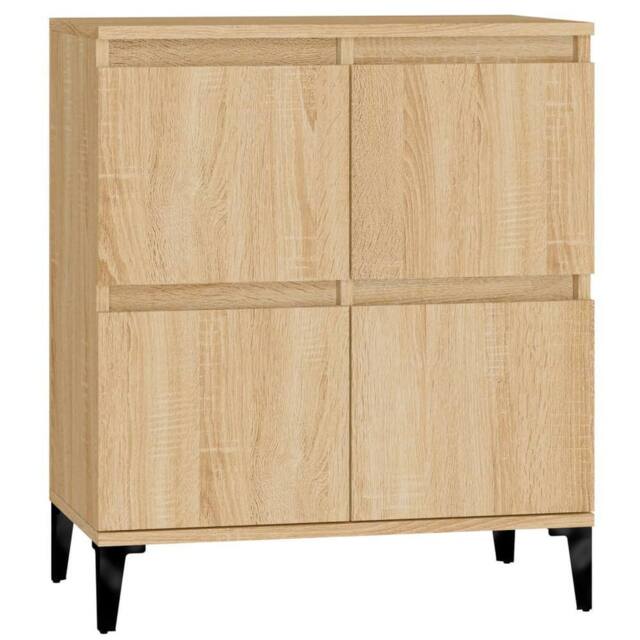 Berkfield Home Sideboard Sonoma Oak 60x35x70 cm Engineered Wood in Light Brown - Size: 60 x 35 x 70 cm - image 1