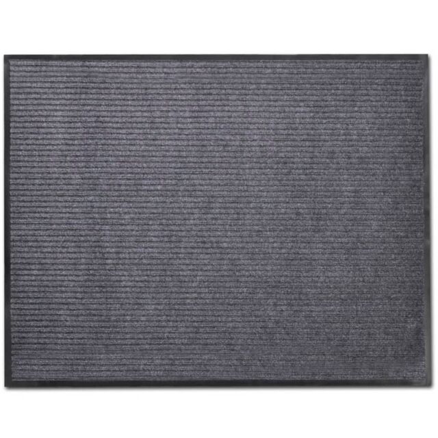 Berkfield Home Grey PVC Door Mat 90 x 150 cm - image 1