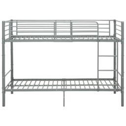Berkfield Home Bunk Bed Grey Metal 90x200 cm - thumbnail 3