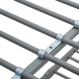 Berkfield Home Bunk Bed Grey Metal 90x200 cm - thumbnail 6