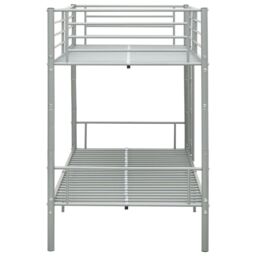 Berkfield Home Bunk Bed Grey Metal 90x200 cm - thumbnail 4