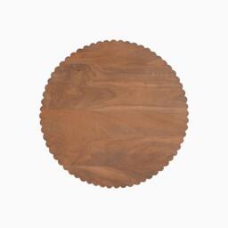 FurnitureboxUK Hood Round Walnut Wood Coffee Table - thumbnail 5