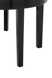 Orsina Black Set of 3 Nesting Tables, Glossy Finish Nesting Table with Square Legs, Coffee Tables for Living Room - thumbnail 3