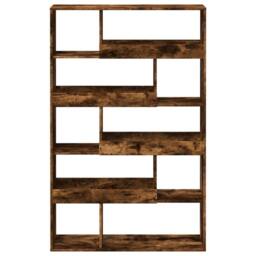 Berkfield Home Room Divider Smoked Oak100x33x156.5 cm Engineered Wood in Brown - Size: 100x33x156.5 cm - thumbnail 4