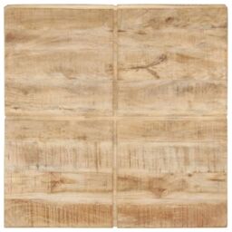 Berkfield Home Coffee Table 80x80x28 cm Solid Mango Wood in Brown - Size: 80 x 80 x 28 cm - thumbnail 4