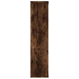 Berkfield Home Classic Book Cabinet Smoked Oak 50x25x106 cm in Brown - Size: 50 x 25 x 106 cm - thumbnail 7