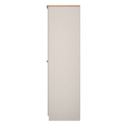 Ready Assembled 2 U Cumbria Tall Triple Mirror Wardrobe (Ready Assembled) in Taupe - Size: Large - thumbnail 2