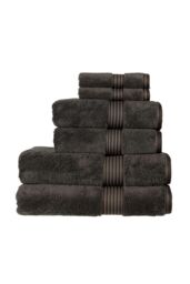 CHRISTY 'Supreme Hygro' Luxury 100% Supima Cotton Pile Towels in Dark Grey - thumbnail 2
