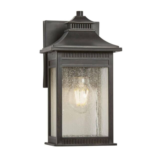 Netlighting Livingston 1 Light Small Coastal Wall Lantern Imperial Bronze Finish E27 - image 1