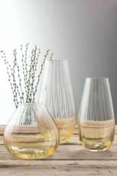 "Galway Crystal 'Erne' 9.5"" Vase - Colour Collection in Yellow" - thumbnail 2