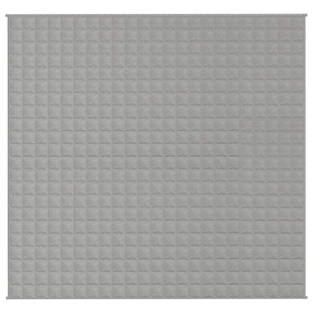 Berkfield Home Weighted Blanket Grey 220x235 cm King 15 kg Fabric - image 1