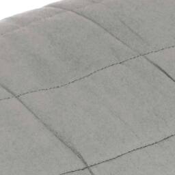 Berkfield Home Weighted Blanket Grey 220x235 cm King 15 kg Fabric - thumbnail 4