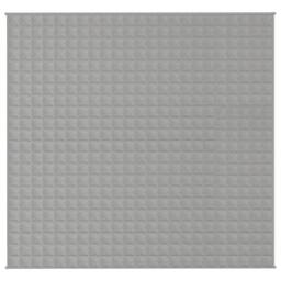 Berkfield Home Weighted Blanket Grey 220x235 cm King 15 kg Fabric - thumbnail 1